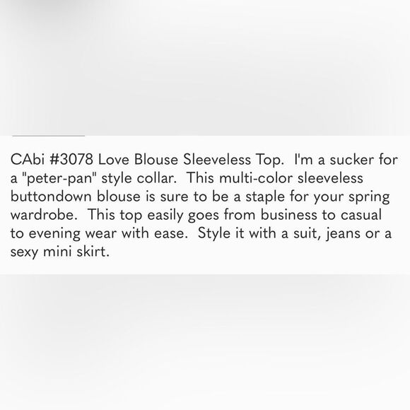 Cabi 3078 Love Peach to Blue Abstract Ombre Print Peter Pan Collar Popover Top - Picture 2 of 12